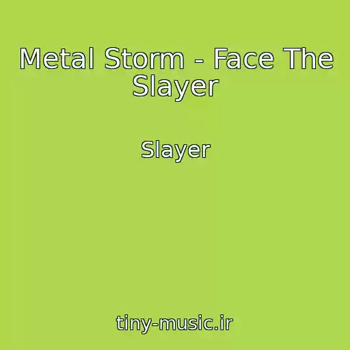 کاور آهنگ Metal Storm - Face The Slayer از Slayer