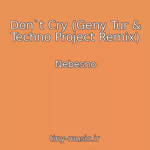 کاور آهنگ Don`t Cry (Geny Tur & Techno Project Remix) از Nebesno