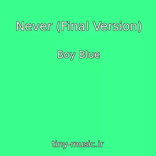 کاور آهنگ Never (Final Version) از Boy Blue