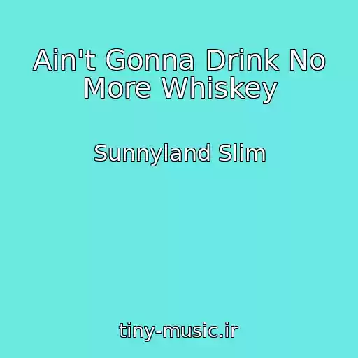 کاور آهنگ Ain't Gonna Drink No More Whiskey از Sunnyland Slim