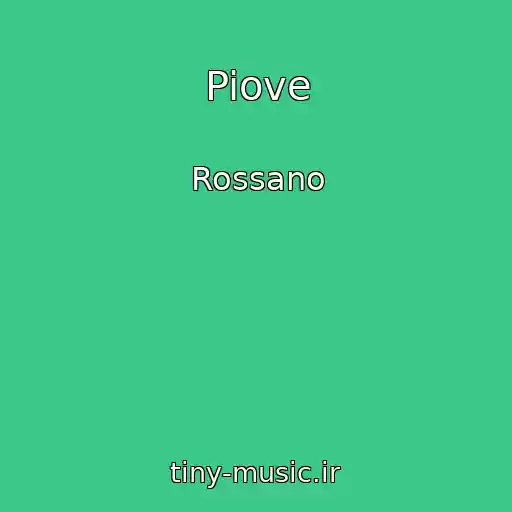 کاور آهنگ Piove از Rossano
