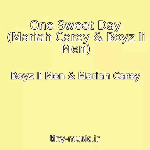 کاور آهنگ One Sweet Day (Mariah Carey & Boyz Ii Men) از Boyz Ii Men & Mariah Carey