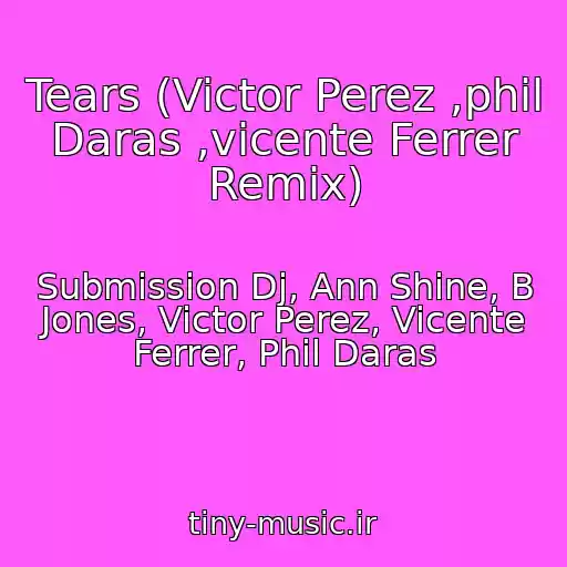 کاور آهنگ Tears (Victor Perez ,phil Daras ,vicente Ferrer Remix) از Submission Dj, Ann Shine, B Jones, Victor Perez, Vicente Ferrer, Phil Daras
