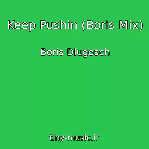 کاور آهنگ Keep Pushin (Boris Mix) از Boris Dlugosch