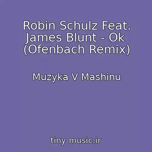 کاور آهنگ Robin Schulz Feat. James Blunt - Ok (Ofenbach Remix) از Muzyka V Mashinu