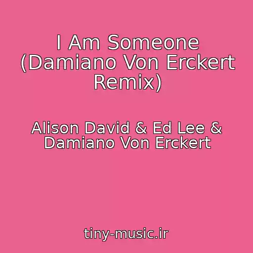 کاور آهنگ I Am Someone (Damiano Von Erckert Remix) از Alison David & Ed Lee & Damiano Von Erckert
