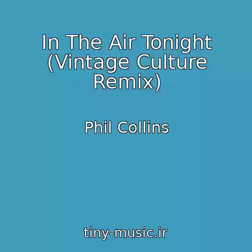 کاور آهنگ In The Air Tonight (Vintage Culture Remix) از Phil Collins