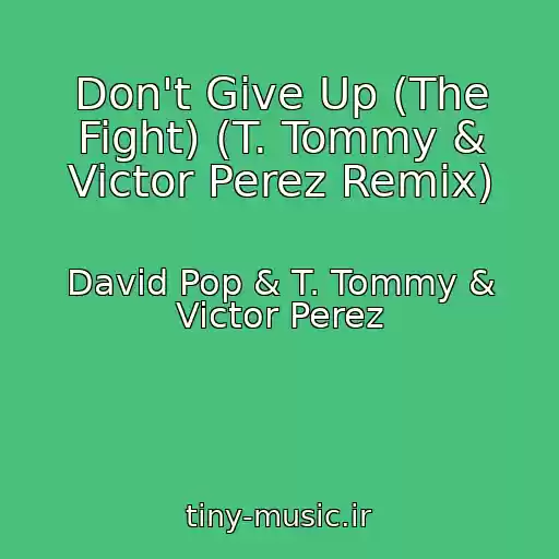 کاور آهنگ Don't Give Up (The Fight) (T. Tommy & Victor Perez Remix) از David Pop & T. Tommy & Victor Perez