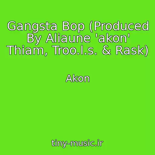 کاور آهنگ Gangsta Bop (Produced By Aliaune 'akon' Thiam, Troo.l.s. & Rask) از Akon