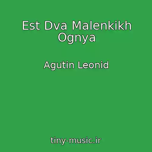 کاور آهنگ Est Dva Malenkikh Ognya از Agutin Leonid