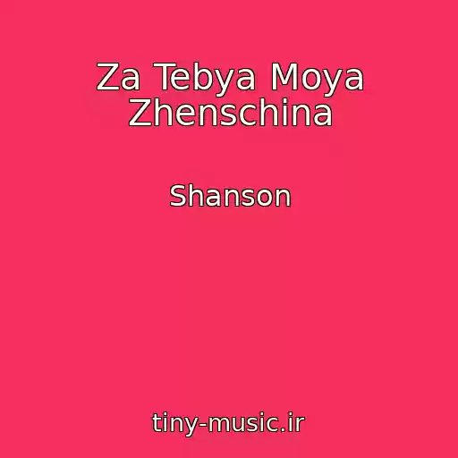 کاور آهنگ Za Tebya Moya Zhenschina از Shanson