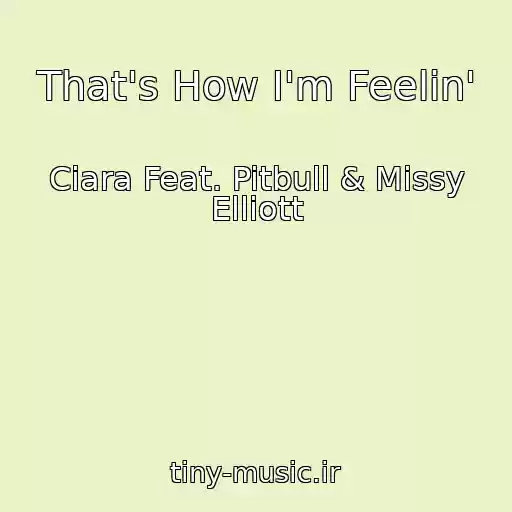 کاور آهنگ That's How I'm Feelin' از Ciara Feat. Pitbull & Missy Elliott