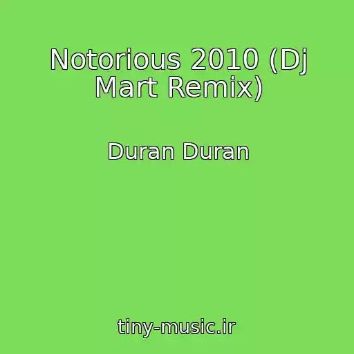 کاور آهنگ Notorious 2010 (Dj Mart Remix) از Duran Duran