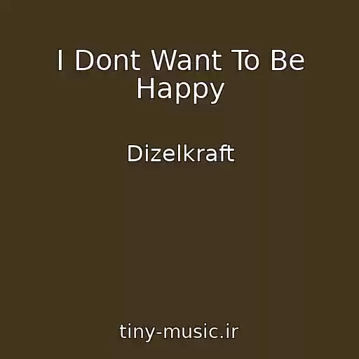 کاور آهنگ I Dont Want To Be Happy از Dizelkraft