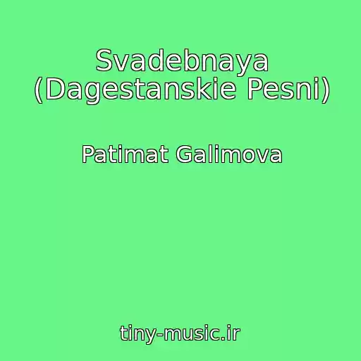 کاور آهنگ Svadebnaya (Dagestanskie Pesni) از Patimat Galimova