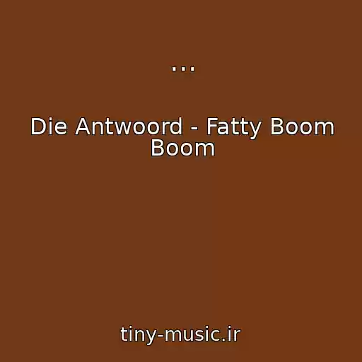 کاور آهنگ ... از Die Antwoord - Fatty Boom Boom
