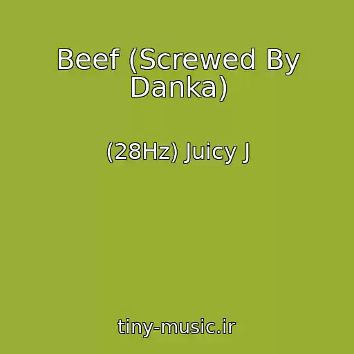 کاور آهنگ Beef (Screwed By Danka) از (28Hz) Juicy J