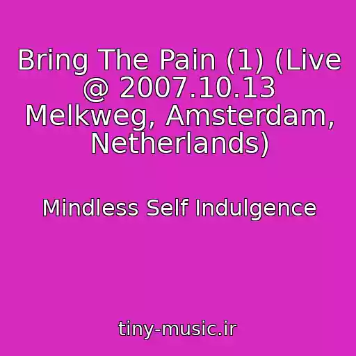 کاور آهنگ Bring The Pain (1) (Live @ 2007.10.13 Melkweg, Amsterdam, Netherlands) از Mindless Self Indulgence