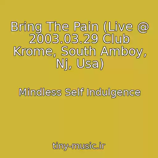کاور آهنگ Bring The Pain (Live @ 2003.03.29 Club Krome, South Amboy, Nj, Usa) از Mindless Self Indulgence