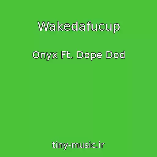 کاور آهنگ Wakedafucup از Onyx Ft. Dope Dod