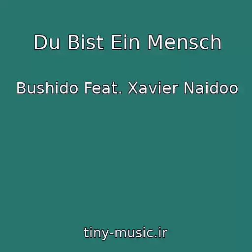 کاور آهنگ Du Bist Ein Mensch از Bushido Feat. Xavier Naidoo