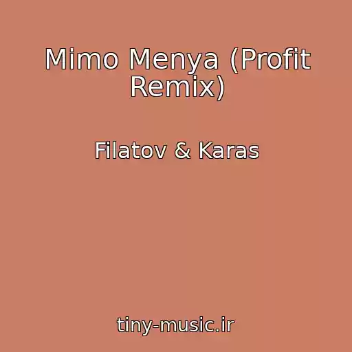 کاور آهنگ Mimo Menya (Profit Remix) از Filatov & Karas
