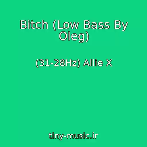 کاور آهنگ Bitch (Low Bass By Oleg) از (31-28Hz) Allie X