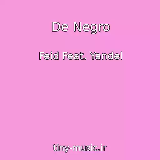 کاور آهنگ De Negro از Feid Feat. Yandel
