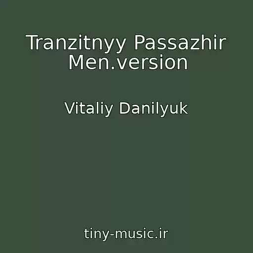 کاور آهنگ Tranzitnyy Passazhir Men.version از Vitaliy Danilyuk