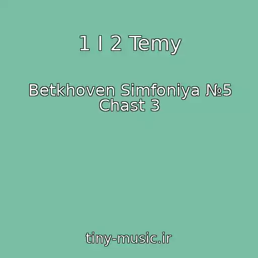 کاور آهنگ 1 I 2 Temy از Betkhoven Simfoniya №5 Chast 3
