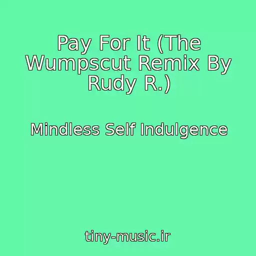 کاور آهنگ Pay For It (The Wumpscut Remix By Rudy R.) از Mindless Self Indulgence