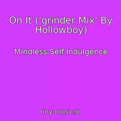 کاور آهنگ On It ('grinder Mix' By Hollowboy) از Mindless Self Indulgence