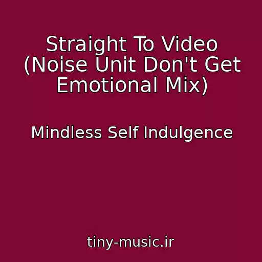 کاور آهنگ Straight To Video (Noise Unit Don't Get Emotional Mix) از Mindless Self Indulgence