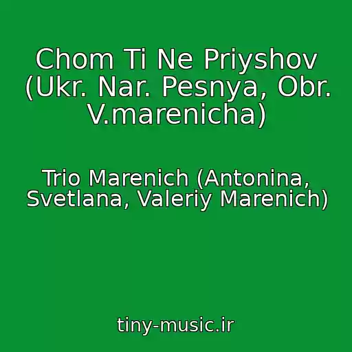 کاور آهنگ Chom Ti Ne Priyshov (Ukr. Nar. Pesnya, Obr. V.marenicha) از Trio Marenich (Antonina, Svetlana, Valeriy Marenich)