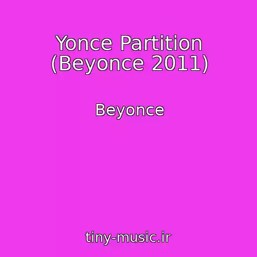 کاور آهنگ Yonce Partition (Beyonce 2011) از Beyonce