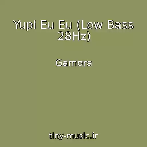 کاور آهنگ Yupi Eu Eu (Low Bass 28Hz) از Gamora