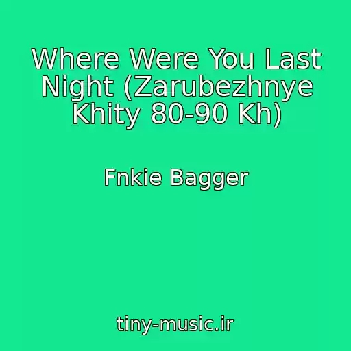 کاور آهنگ Where Were You Last Night (Zarubezhnye Khity 80-90 Kh) از Fnkie Bagger