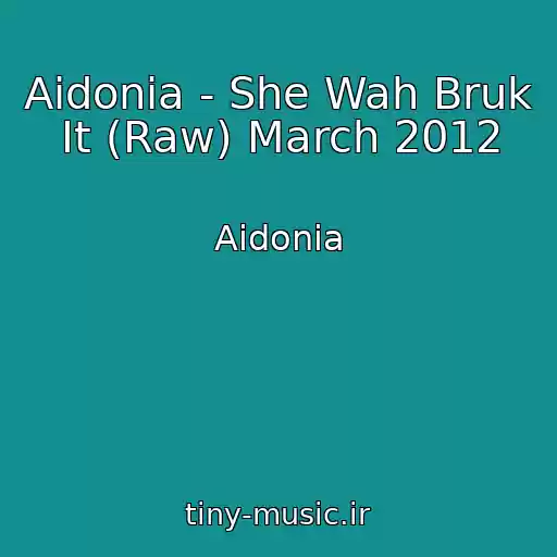 کاور آهنگ Aidonia - She Wah Bruk It (Raw) March 2012 از Aidonia