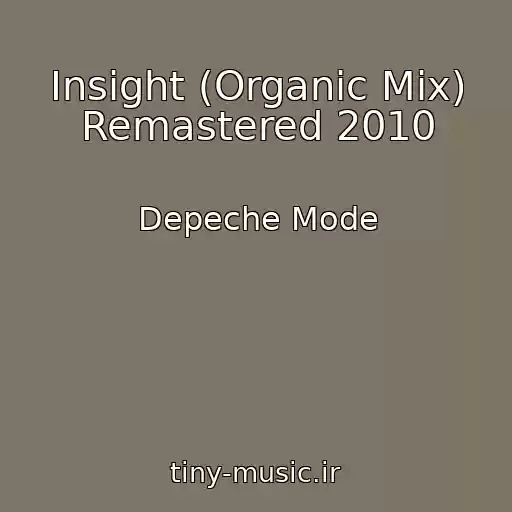 کاور آهنگ Insight (Organic Mix) Remastered 2010 از Depeche Mode
