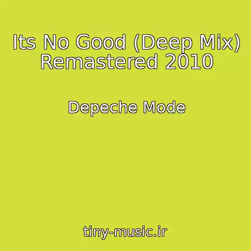 کاور آهنگ Its No Good (Deep Mix) Remastered 2010 از Depeche Mode