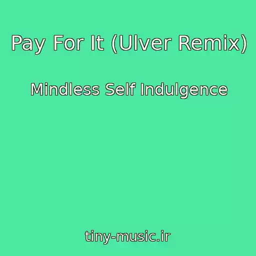 کاور آهنگ Pay For It (Ulver Remix) از Mindless Self Indulgence
