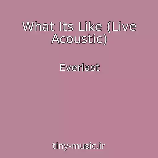 کاور آهنگ What Its Like (Live Acoustic) از Everlast