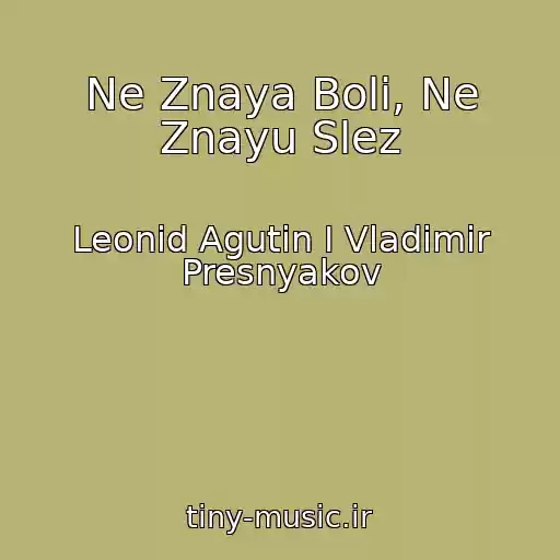 کاور آهنگ Ne Znaya Boli, Ne Znayu Slez از Leonid Agutin I Vladimir Presnyakov