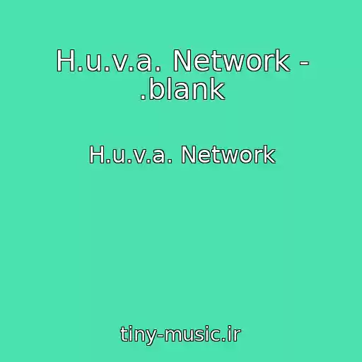 کاور آهنگ H.u.v.a. Network - .blank از H.u.v.a. Network