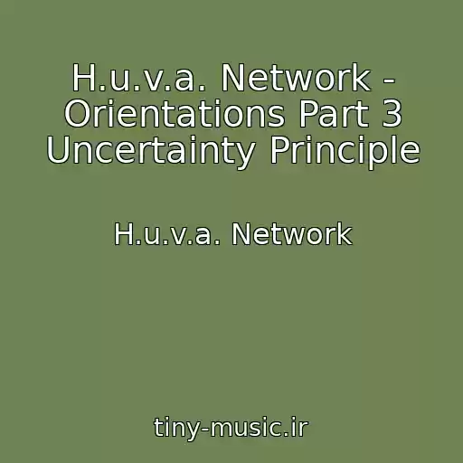 کاور آهنگ H.u.v.a. Network - Orientations Part 3 Uncertainty Principle از H.u.v.a. Network