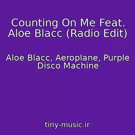 کاور آهنگ Counting On Me Feat. Aloe Blacc (Radio Edit) از Aloe Blacc, Aeroplane, Purple Disco Machine
