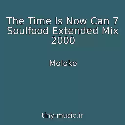 کاور آهنگ The Time Is Now Can 7 Soulfood Extended Mix 2000 از Moloko