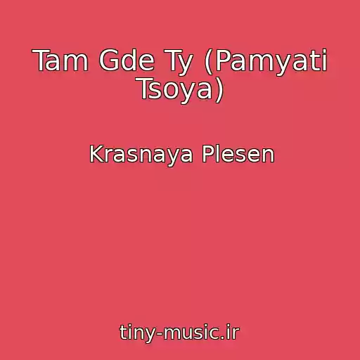 کاور آهنگ Tam Gde Ty (Pamyati Tsoya) از Krasnaya Plesen