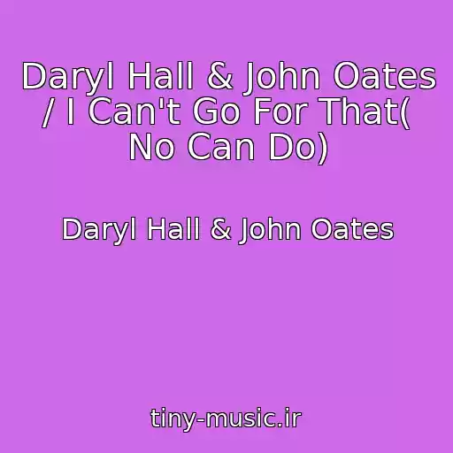 کاور آهنگ Daryl Hall & John Oates / I Can't Go For That( No Can Do) از Daryl Hall & John Oates
