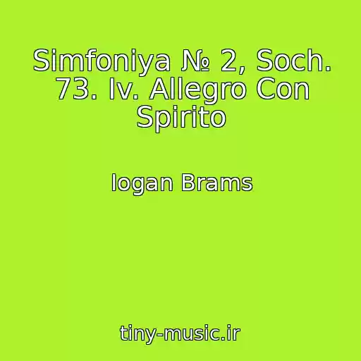 کاور آهنگ Simfoniya № 2, Soch. 73. Iv. Allegro Con Spirito از Iogan Brams